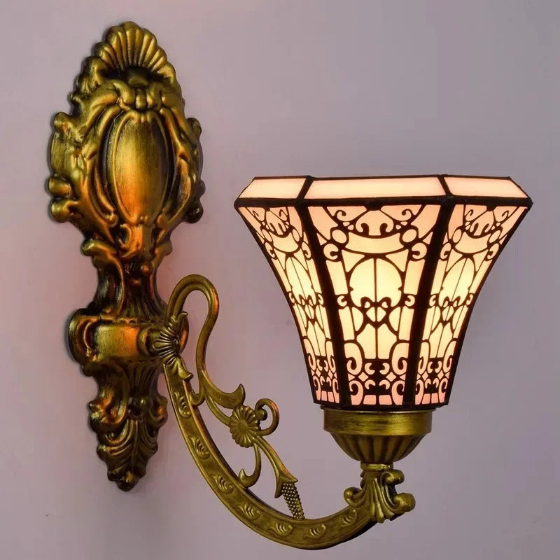 Applique Murale Vitrail Tiffany – Tournesol Rétro