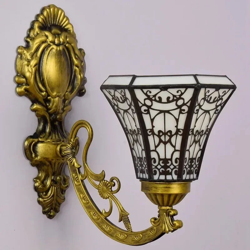 Applique Murale Vitrail Tiffany – Tournesol Rétro