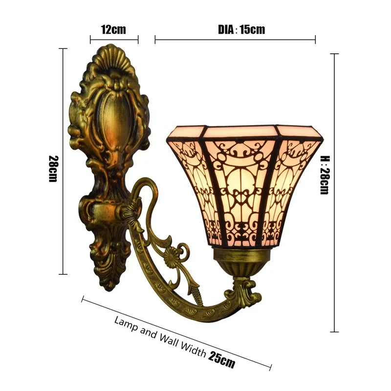 Applique Murale Vitrail Tiffany – Tournesol Rétro