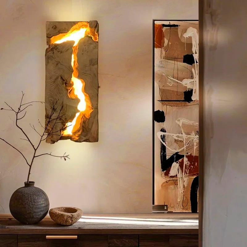 Applique Murale en Bois Flotté