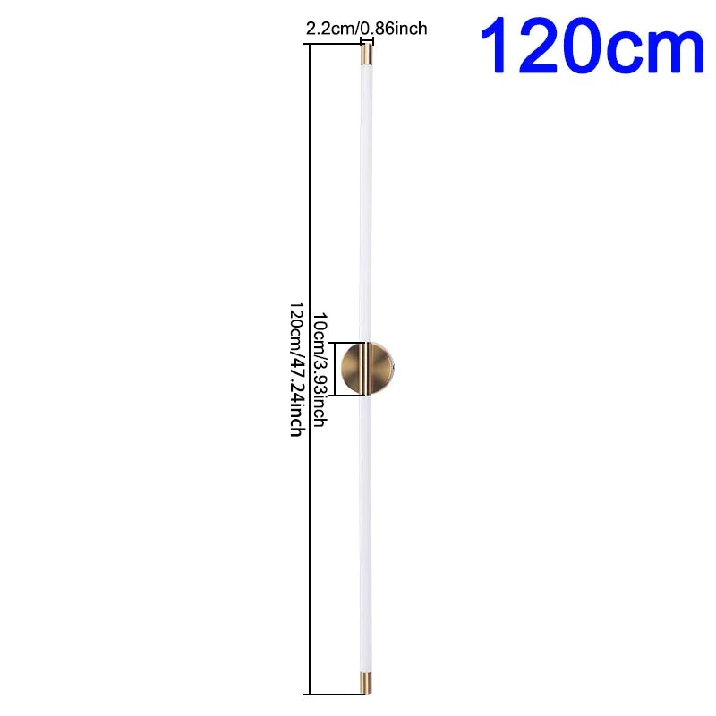 Applique murale LED 120 cm moderne – lampe murale acrylique design intérieur