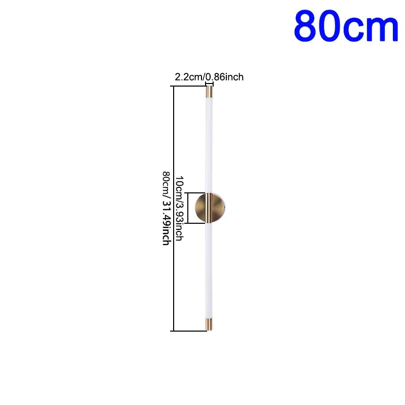 Applique murale LED 120 cm moderne – lampe murale acrylique design intérieur