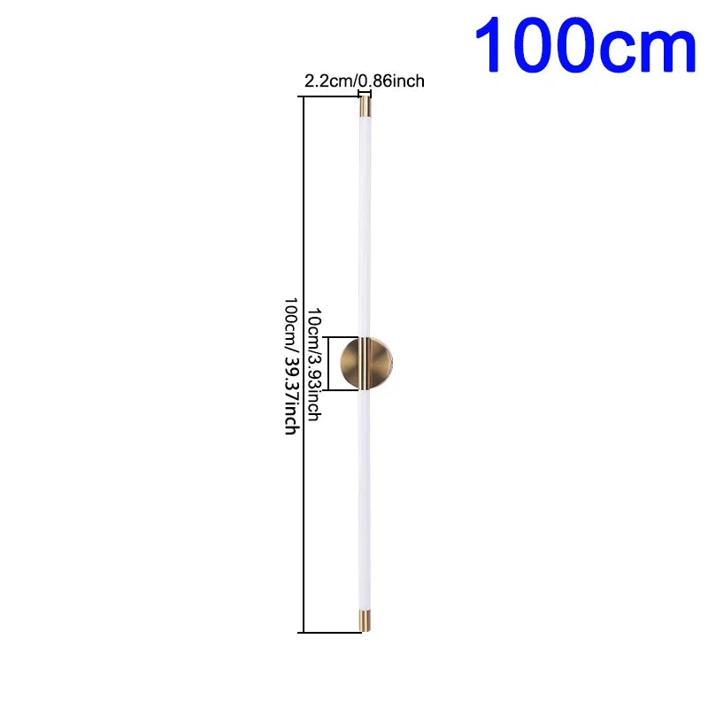 Applique murale LED 120 cm moderne – lampe murale acrylique design intérieur