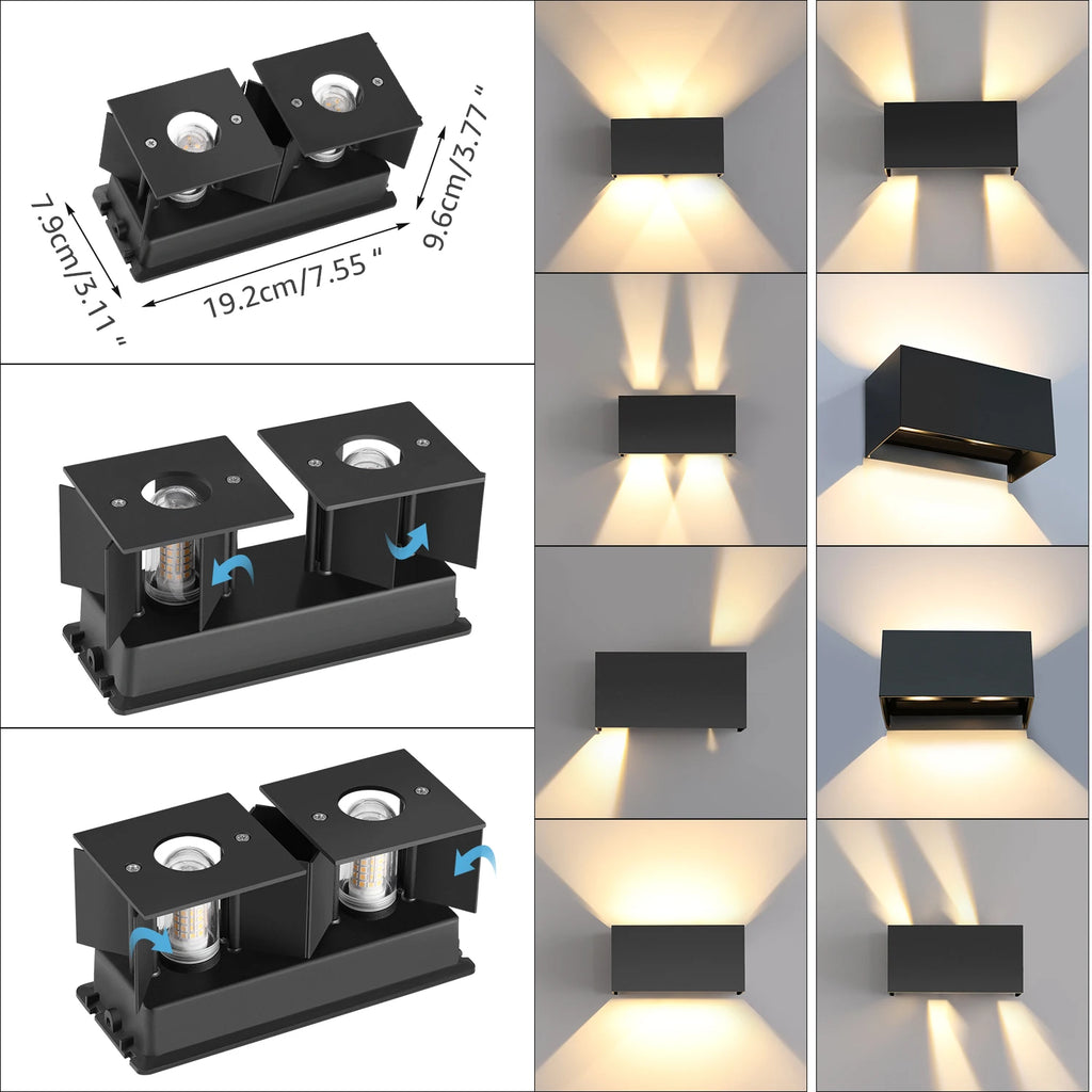 Applique murale LED 12W orientable