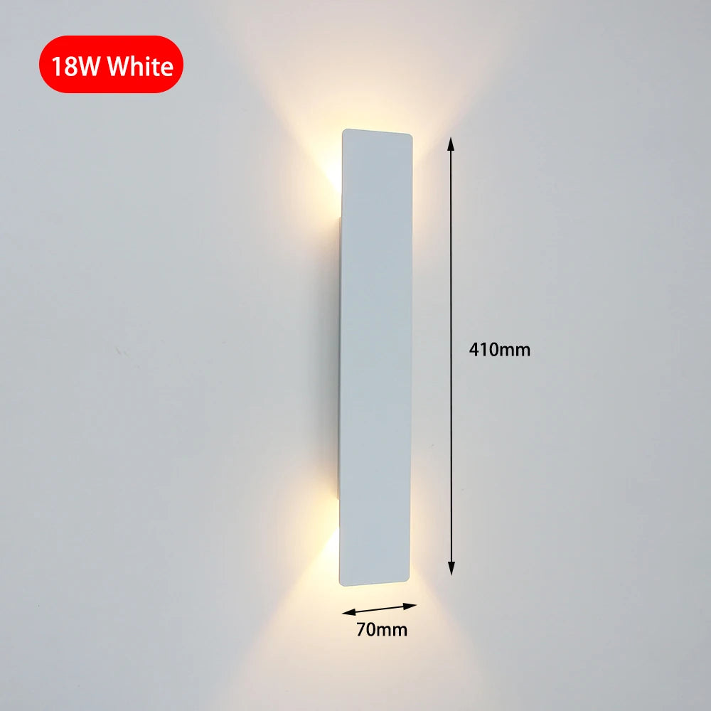 Applique murale LED 6W moderne – Lampe murale aluminium intérieure