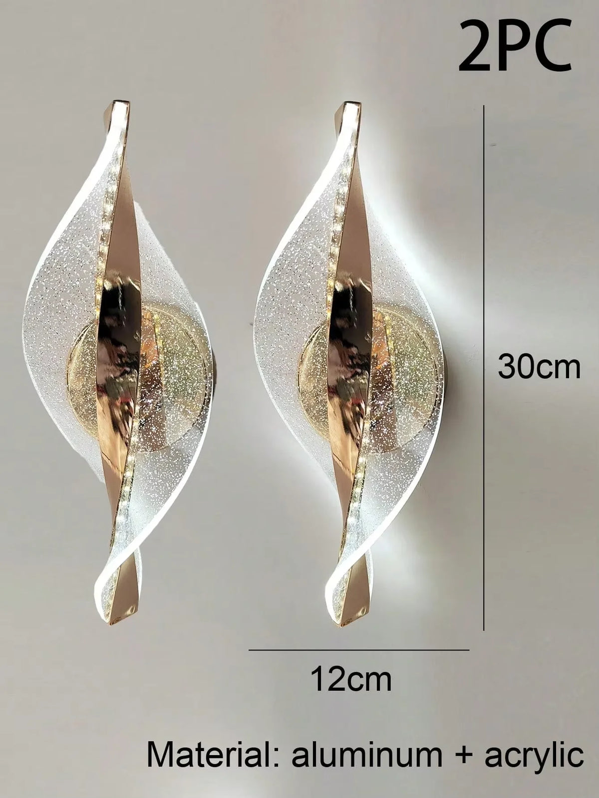 Applique murale LED acrylique