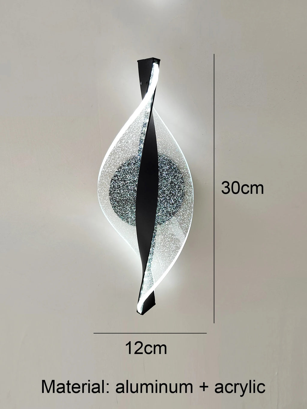 Applique murale LED acrylique