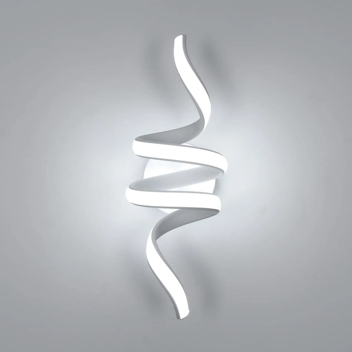 Applique murale LED aluminium spirale