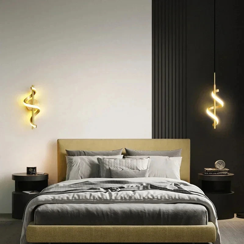 Applique murale LED art déco – Chevet et chambre