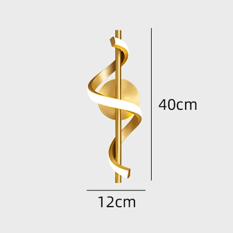 Applique murale LED art déco – Chevet et chambre