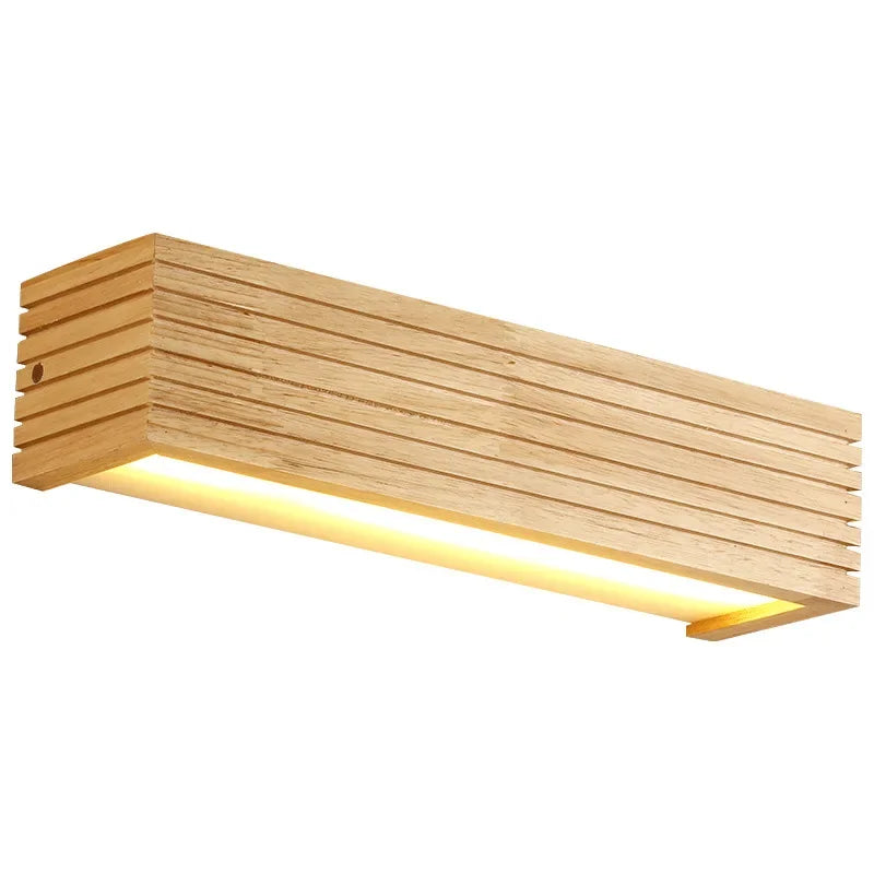 Applique murale LED bois – Lampe miroir salle de bain scandinave