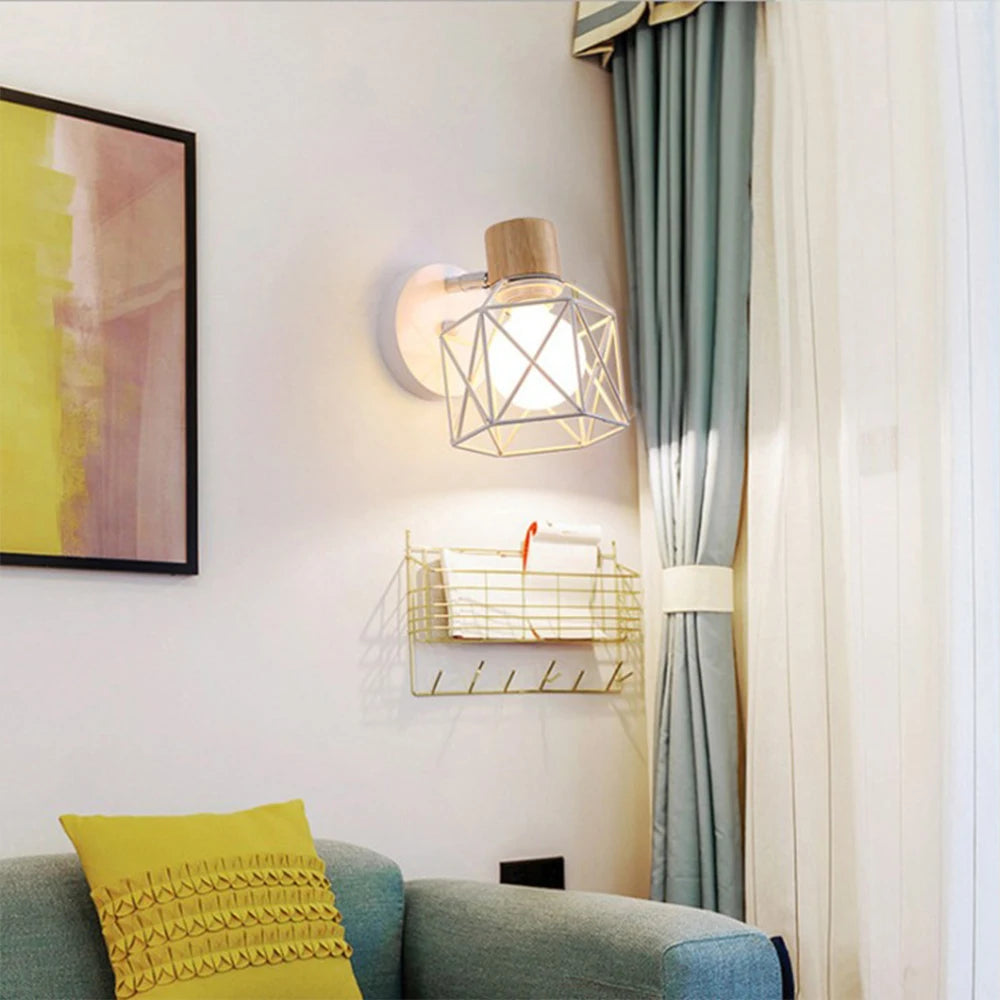 Applique murale LED bois – Lampe nordique moderne intérieure
