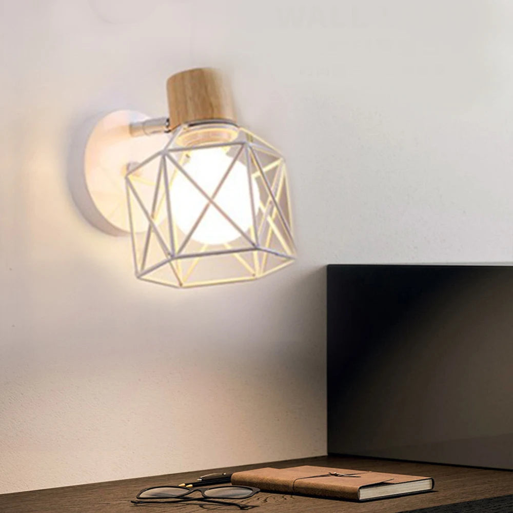 Applique murale LED bois – Lampe nordique moderne intérieure