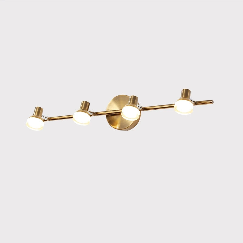 Applique murale LED bronze design moderne pour miroir salle de bain et intérieur