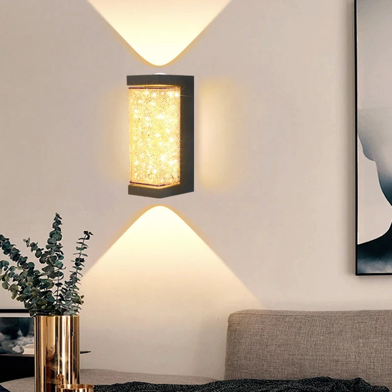 Applique murale LED cristal luxe 10W