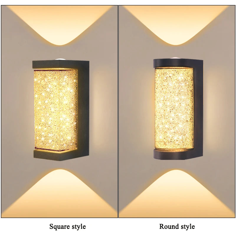 Applique murale LED cristal luxe 10W