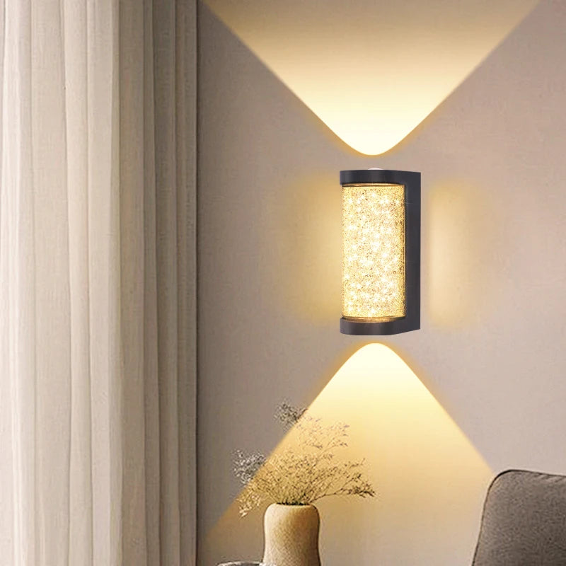 Applique murale LED cristal luxe 10W