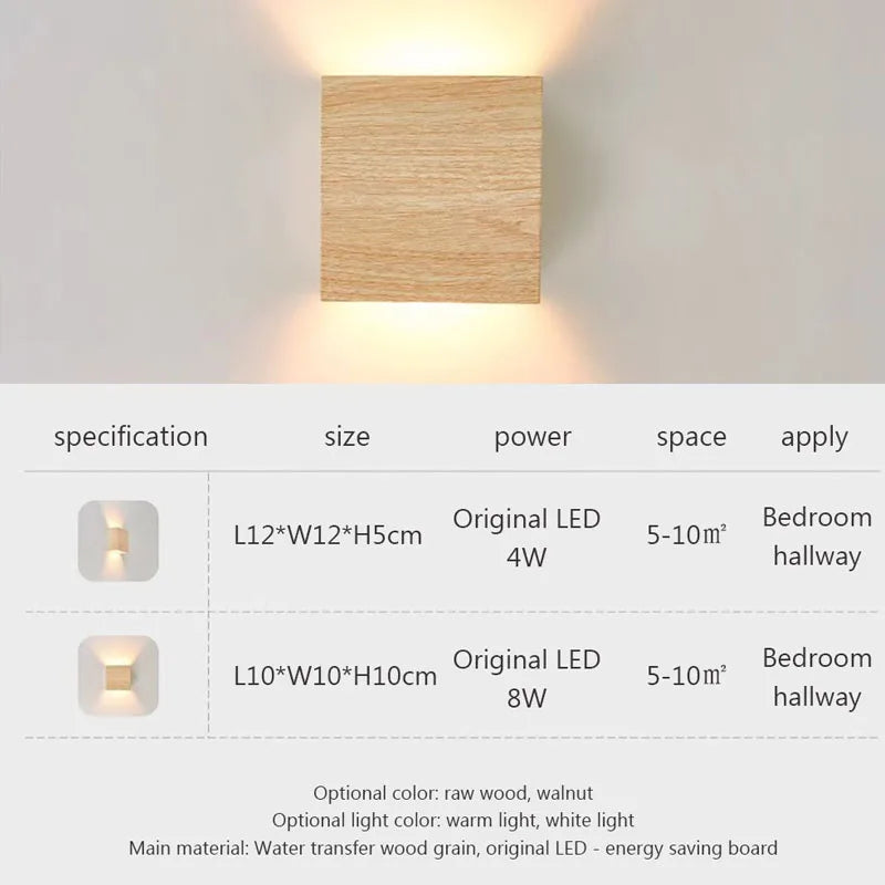 Applique murale LED design nordique métal éclairage moderne