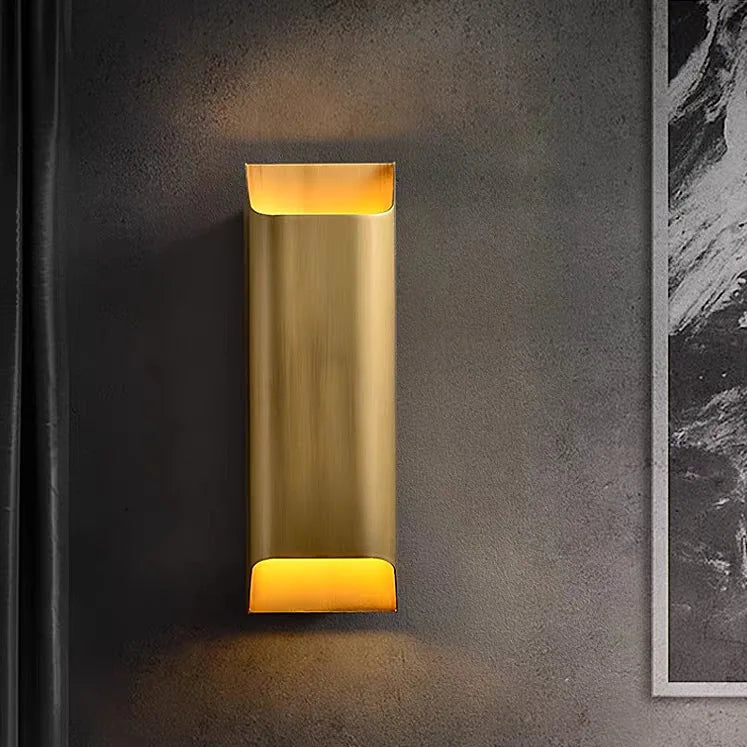 Applique murale LED en cuivre moderne – lampe design minimaliste luxe