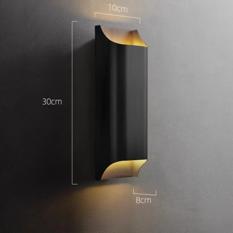 Applique murale LED en cuivre moderne – lampe design minimaliste luxe