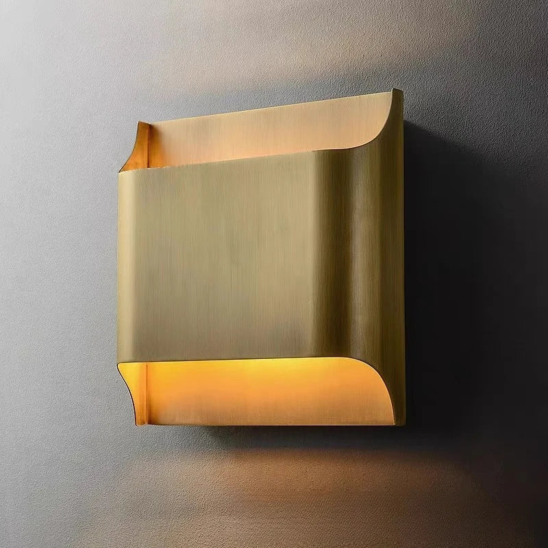 Applique murale LED en cuivre moderne – lampe design minimaliste luxe