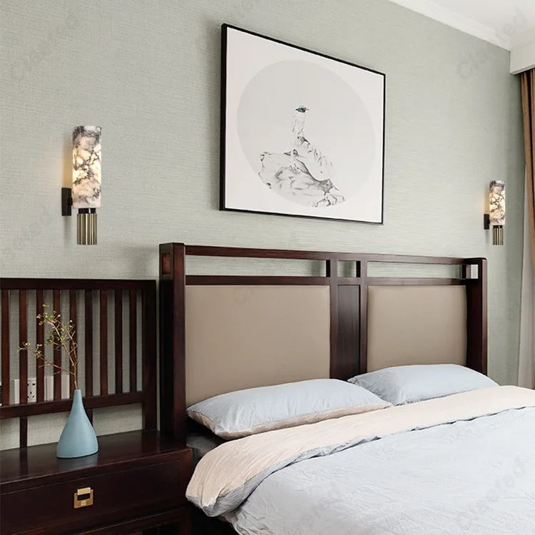 Applique murale LED en marbre – design moderne