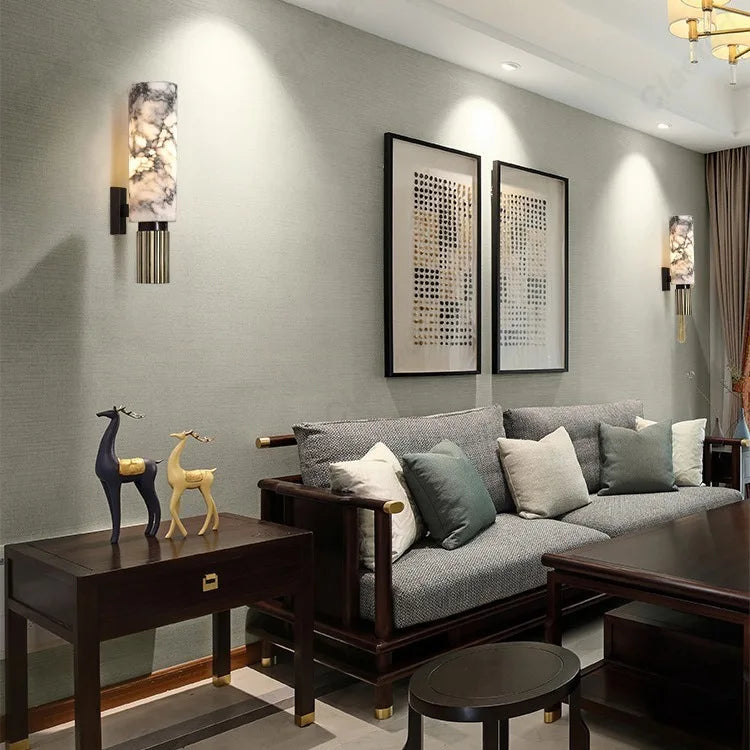 Applique murale LED en marbre – design moderne