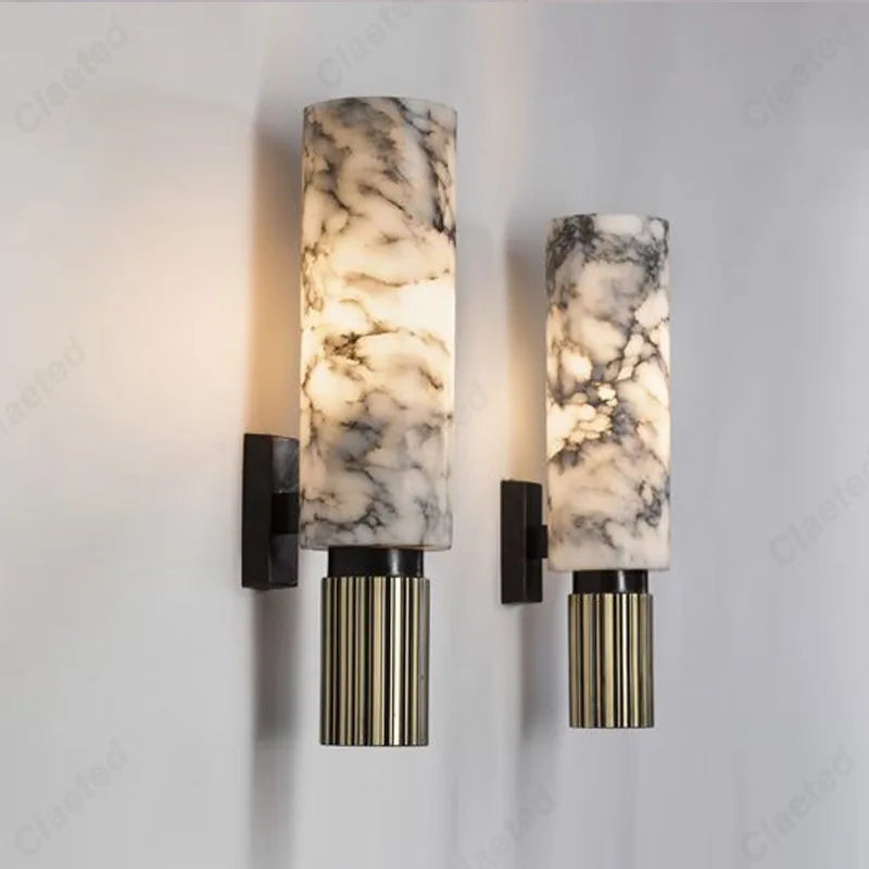 Applique murale LED en marbre – design moderne