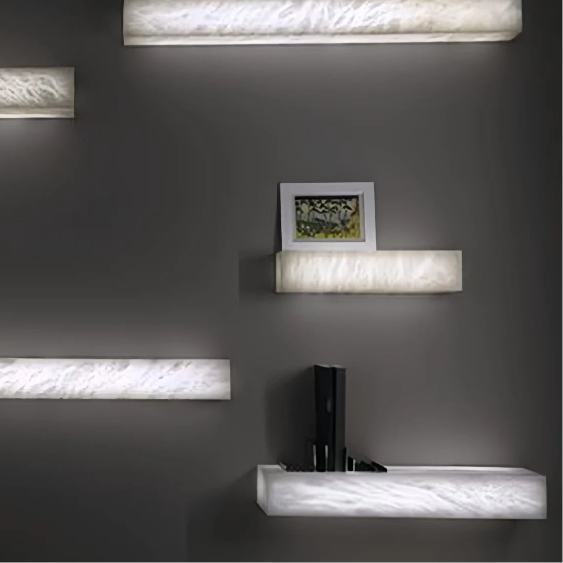 Applique murale LED en marbre moderne – éclairage design haut de gamme