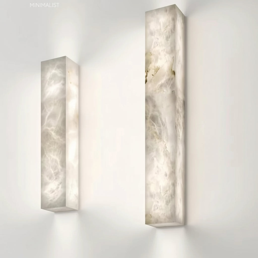 Applique murale LED en marbre moderne – éclairage design haut de gamme