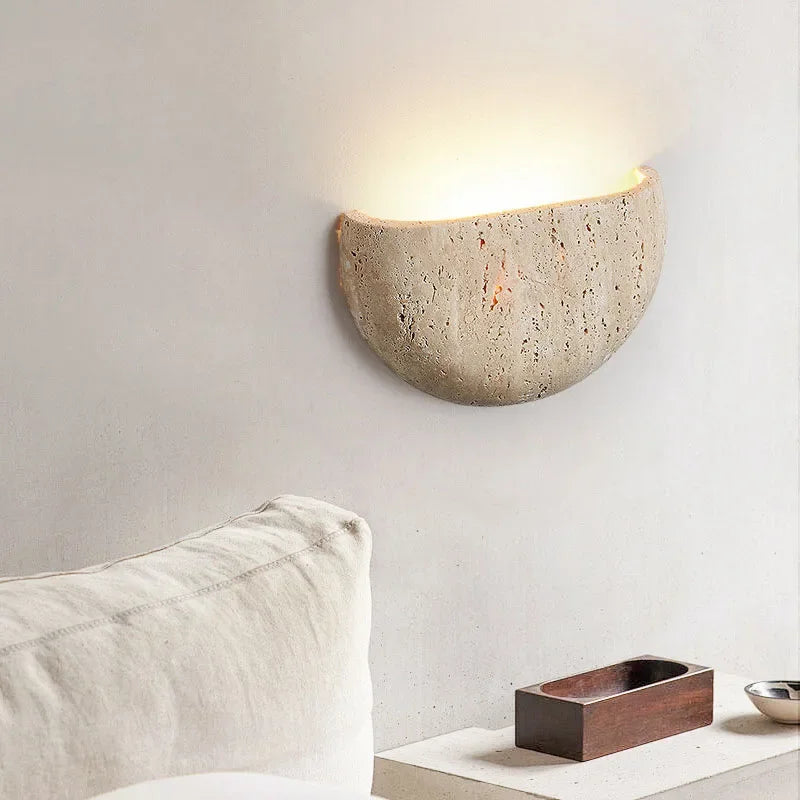 Applique murale LED en pierre moderne – lampe design minimaliste