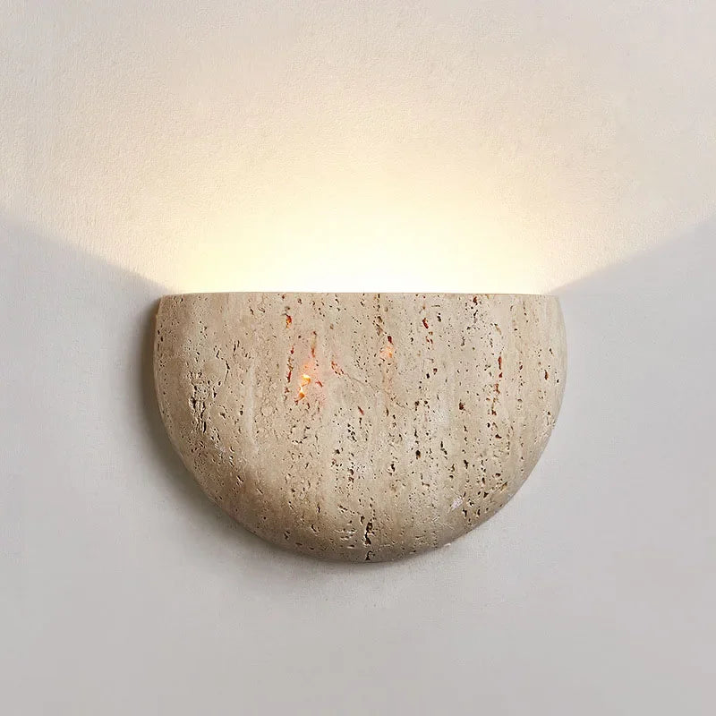 Applique murale LED en pierre moderne – lampe design minimaliste