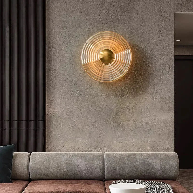 Applique murale LED en verre teinté – lampe design moderne dimmable