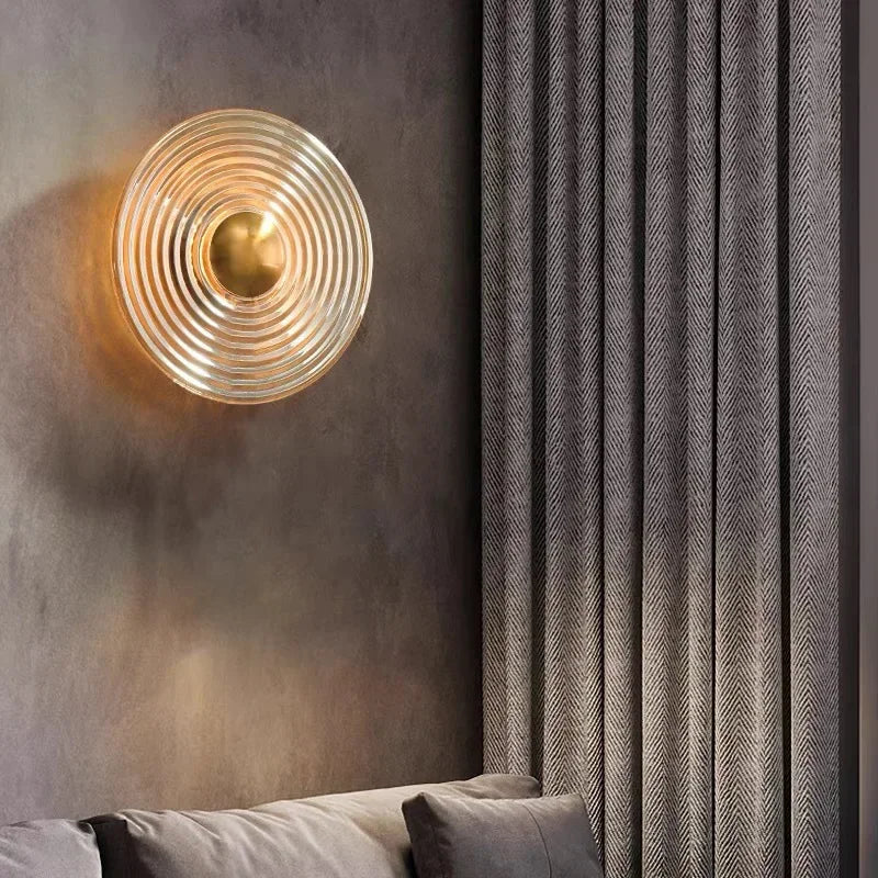 Applique murale LED en verre teinté – lampe design moderne dimmable