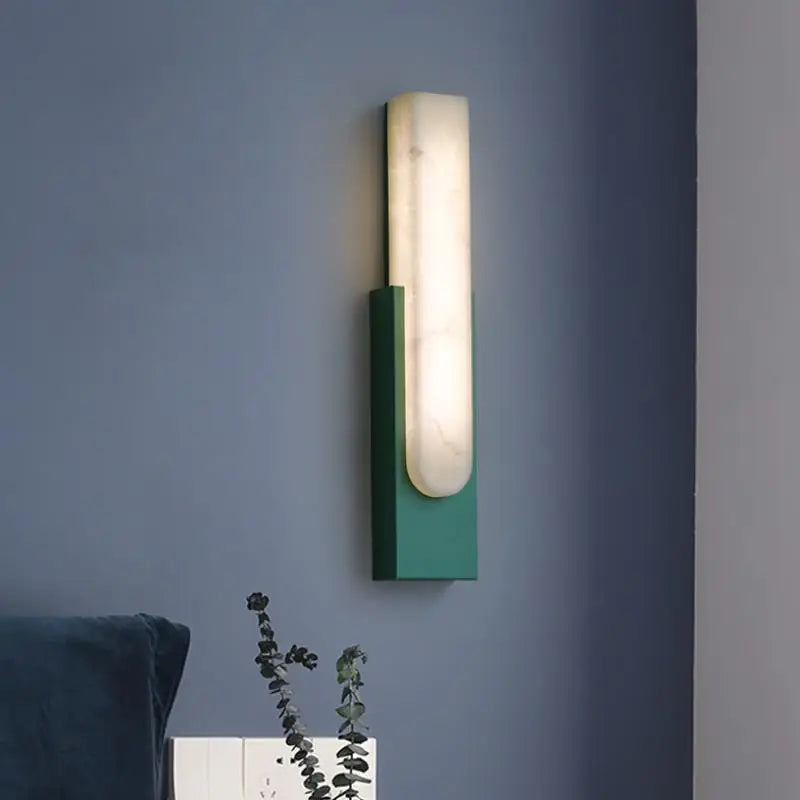 Applique murale LED en marbre moderne – lampe design minimaliste luxe