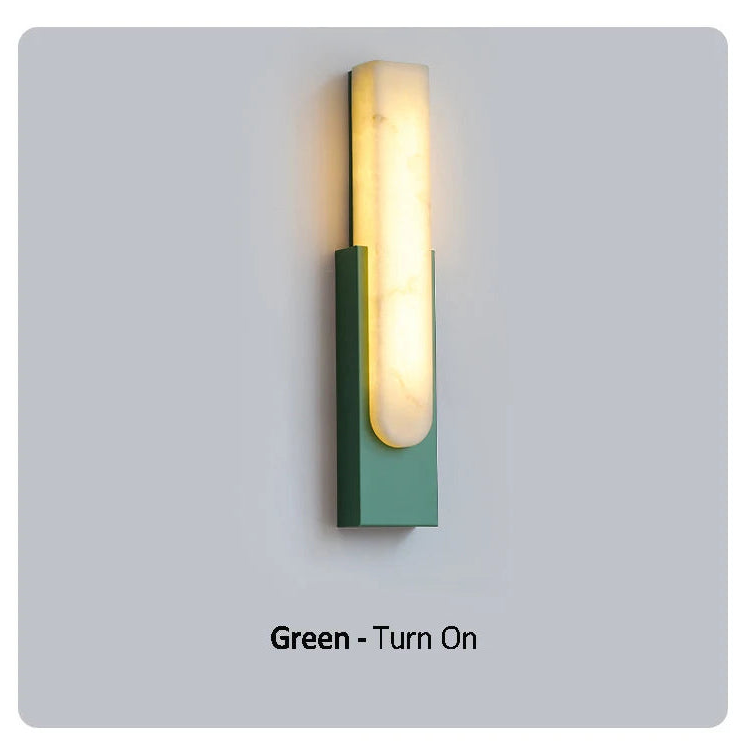 Applique murale LED en marbre moderne – lampe design minimaliste luxe