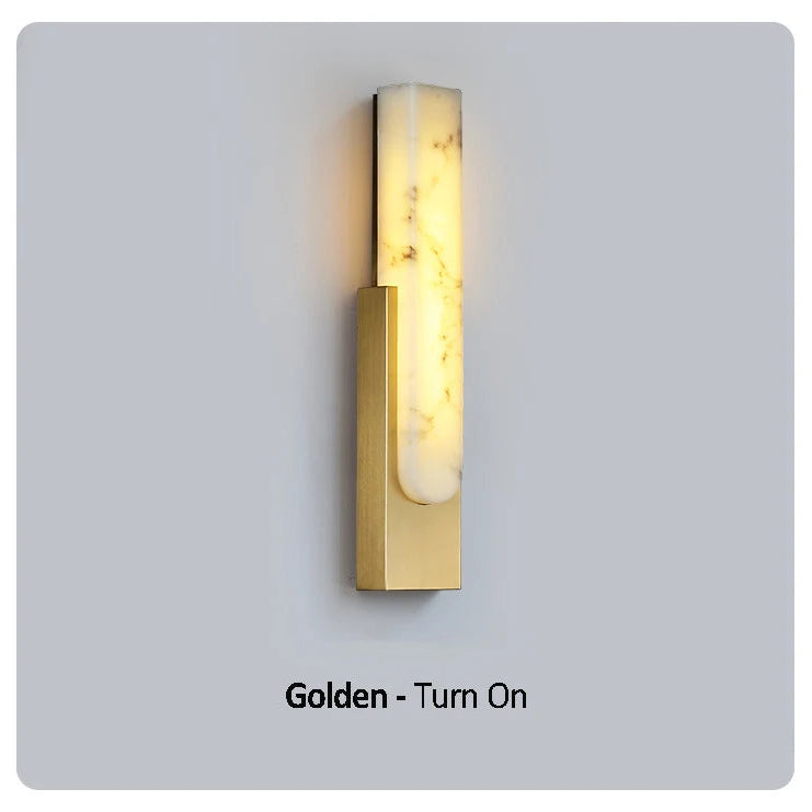 Applique murale LED en marbre moderne – lampe design minimaliste luxe