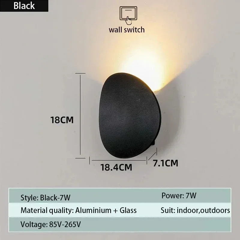 Applique murale LED extérieure étanche en aluminium