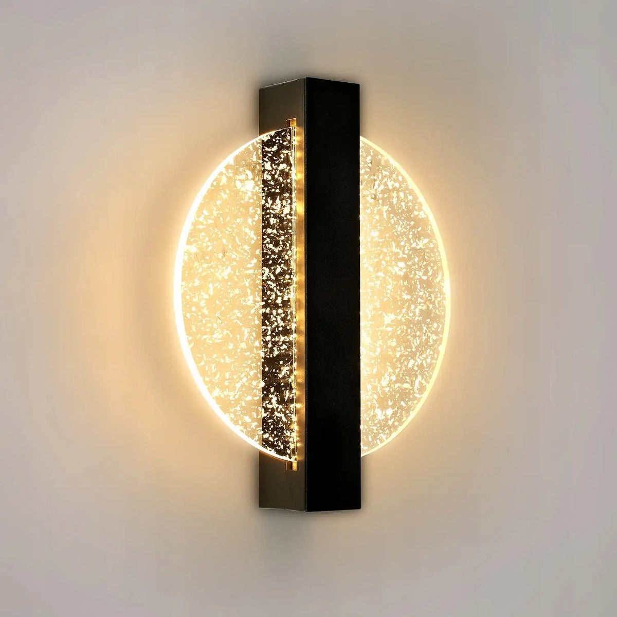 Applique murale LED feuille argentée