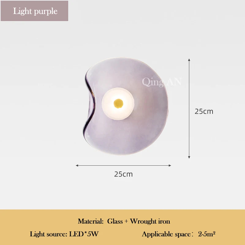 Applique murale LED luxe – Verre postmoderne