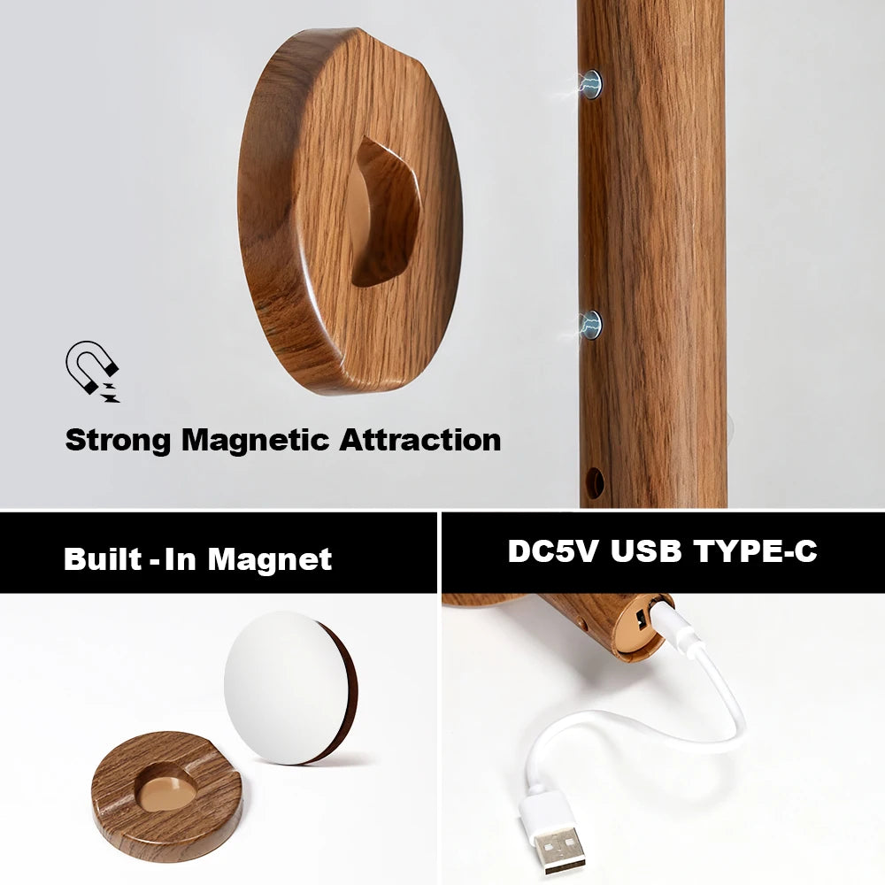 Applique murale LED magnétique avec détecteur