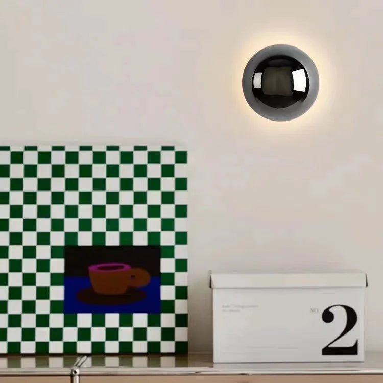 Applique murale LED moderne 4 lumières – lampe design en métal et verre