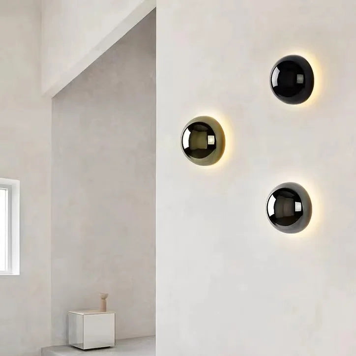 Applique murale LED moderne 4 lumières – lampe design en métal et verre