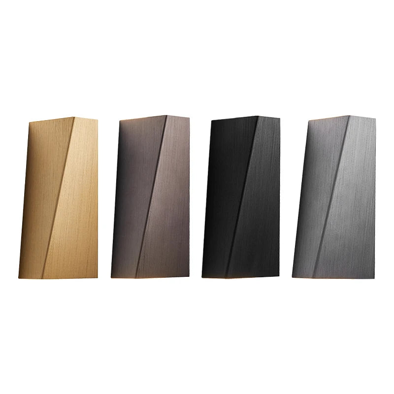 Applique murale LED moderne en aluminium – lampe design géométrique haut et bas