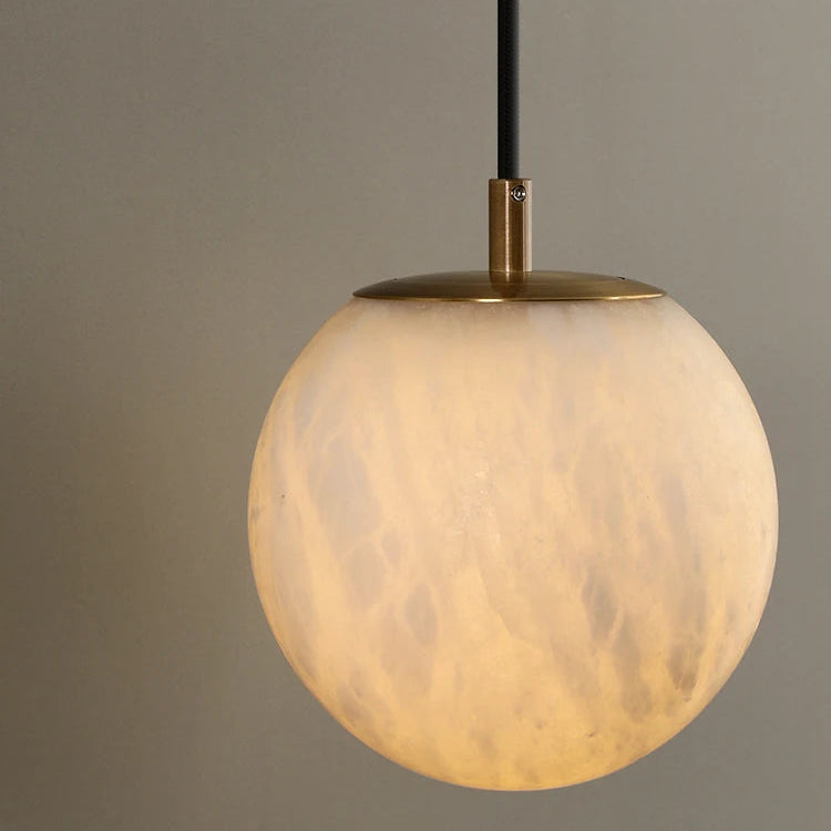 Applique murale LED moderne en cuivre et marbre