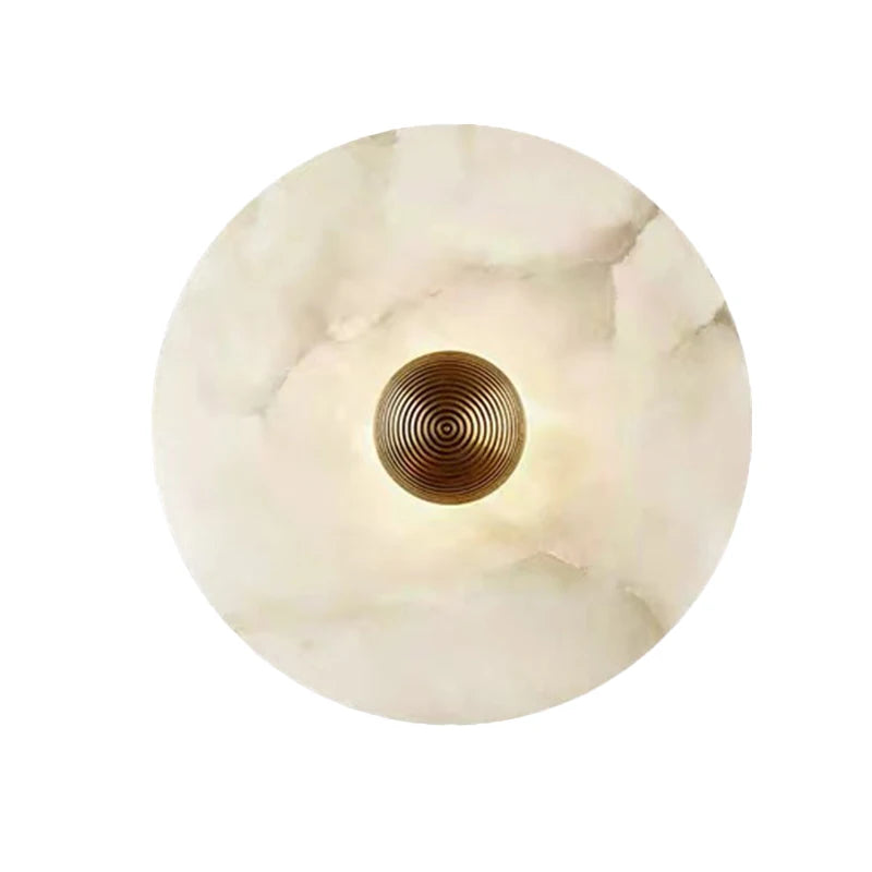 Applique murale LED moderne en marbre et aluminium – lampe design élégante
