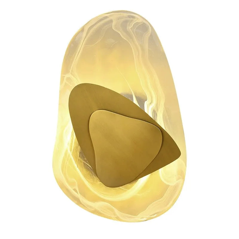 Applique murale LED moderne en métal et verre style nordique