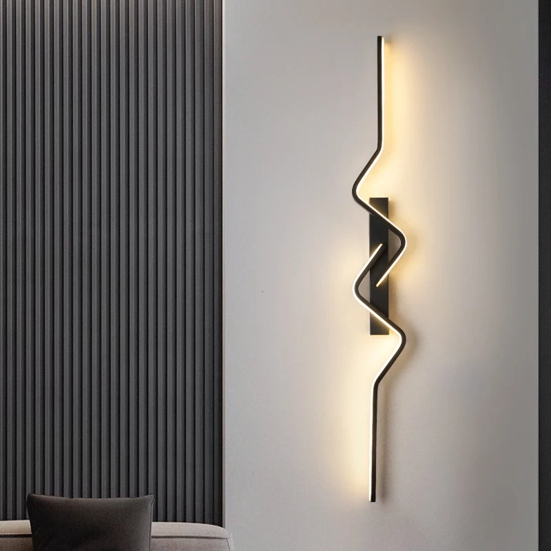 Applique murale LED nordique – Lampe aluminium pour salon et escalier