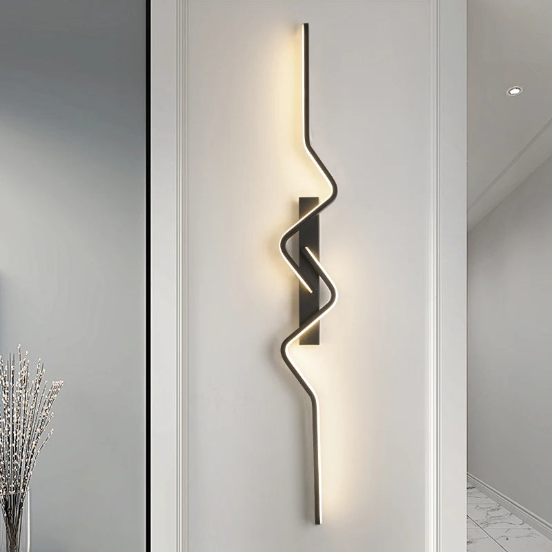 Applique murale LED nordique – Lampe aluminium pour salon et escalier