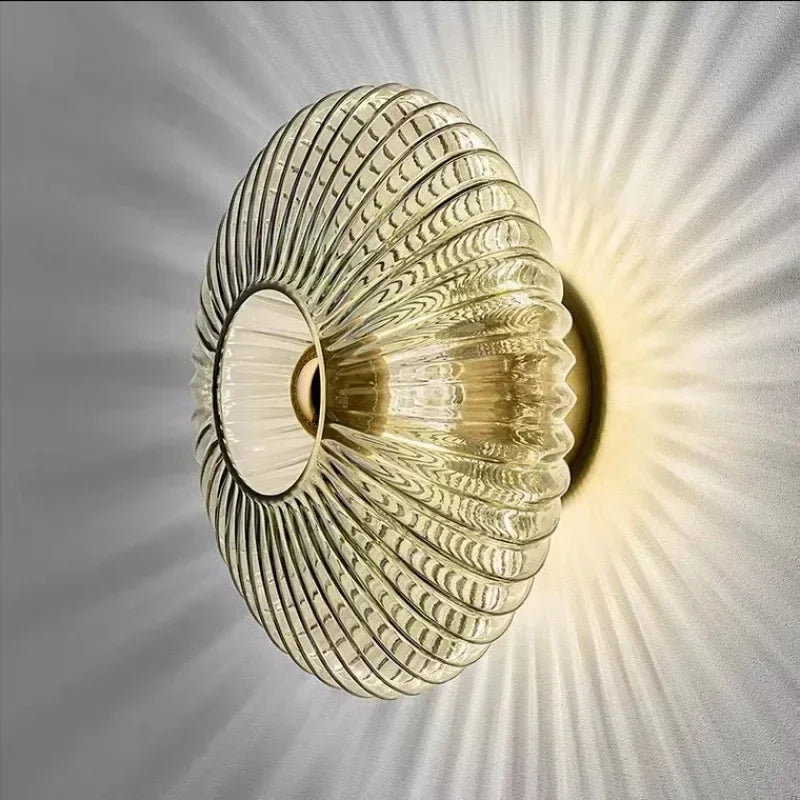 Applique murale LED nordique en verre